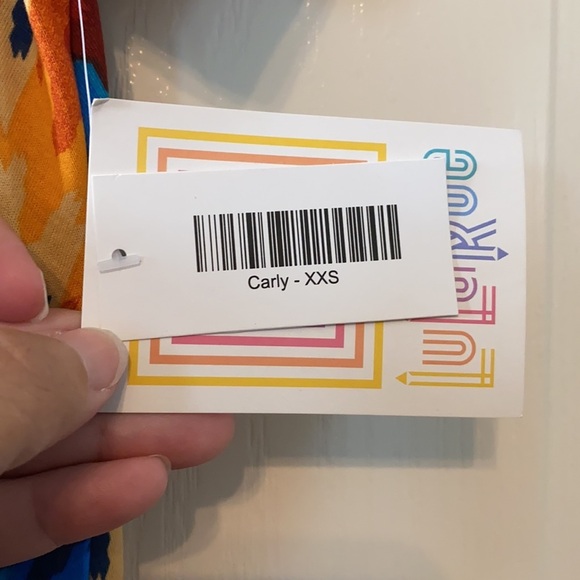 LuLaRoe Carly dress size XXS multicolored - Picture 7 of 12